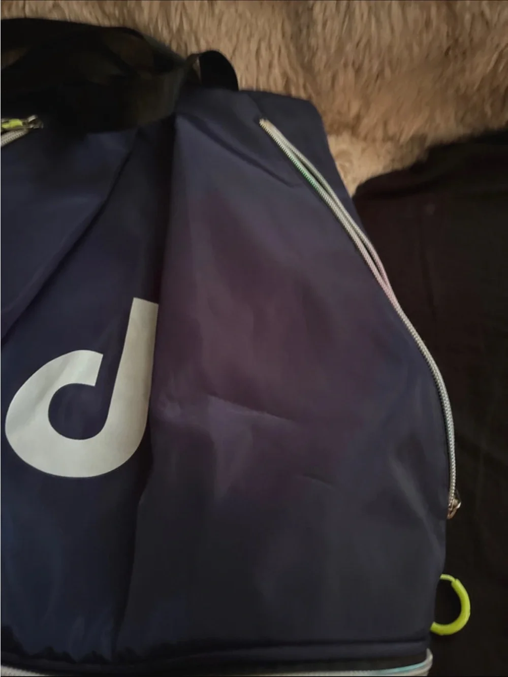 Navy Logo Backpack - Navy Blue Women's Bag